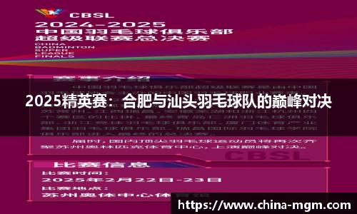 2025精英赛：合肥与汕头羽毛球队的巅峰对决
